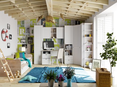 Комплект детской мебели Ривьера ГН-241.103 Набор для комнаты № / -.105