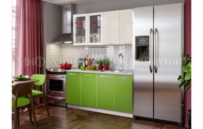 Кухня ЛДСП Фортуна 1600, олива / беж