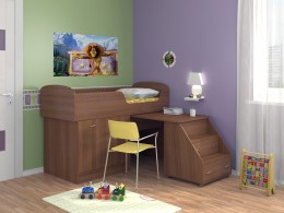 Детская кровать Дюймовочка-2  160х70 см