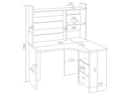 Компьютерный стол СКЛ-Угл120+НКЛ-