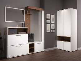 Распашной шкаф  2-х створчатый Лайт