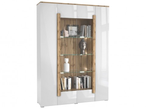 Шкаф-витрина Милана Сахара  4- дверная 1915.М1