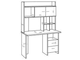 Компьютерный стол СКЛ-Прям120/130+НКЛХ-/