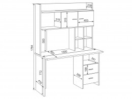 Компьютерный стол СКЛ-Прям120/130+НКЛХ-/