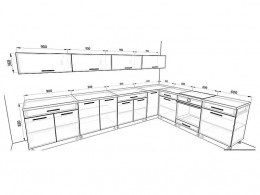 Кухня Базис 3,7 метра