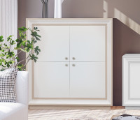 Распашной шкаф  4-х дверный низкий Прато