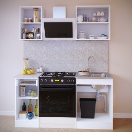 Прямой кухонный гарнитур Сокол ПН-04+ТК-04.1+ПН-06+ТК-06м